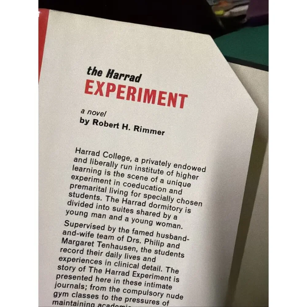 The Harrad‎ Experiment Robert H Rimmer 1966 1st HC DJ