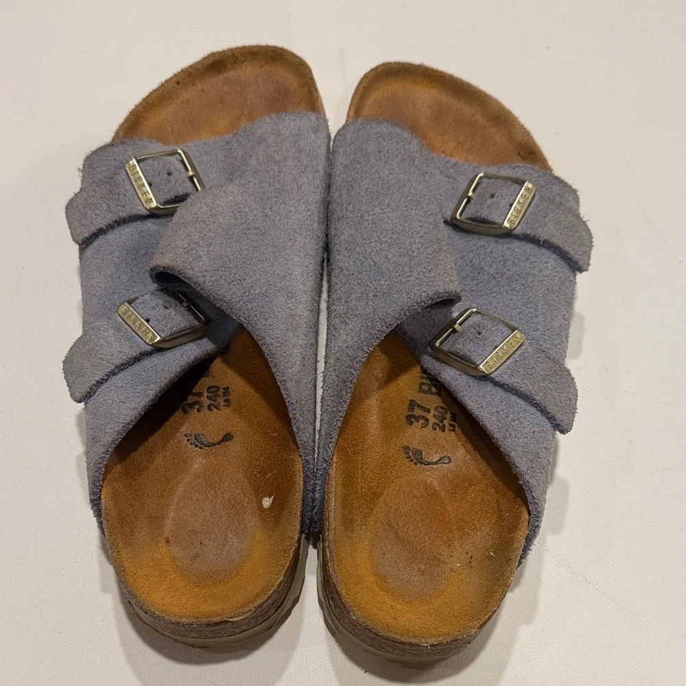 Birkenstock chic blue