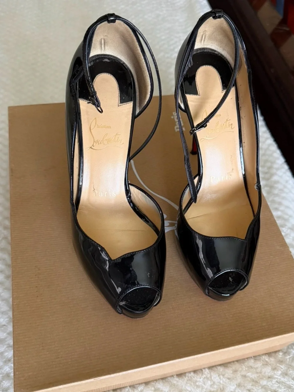 Christian Louboutin glossy patent