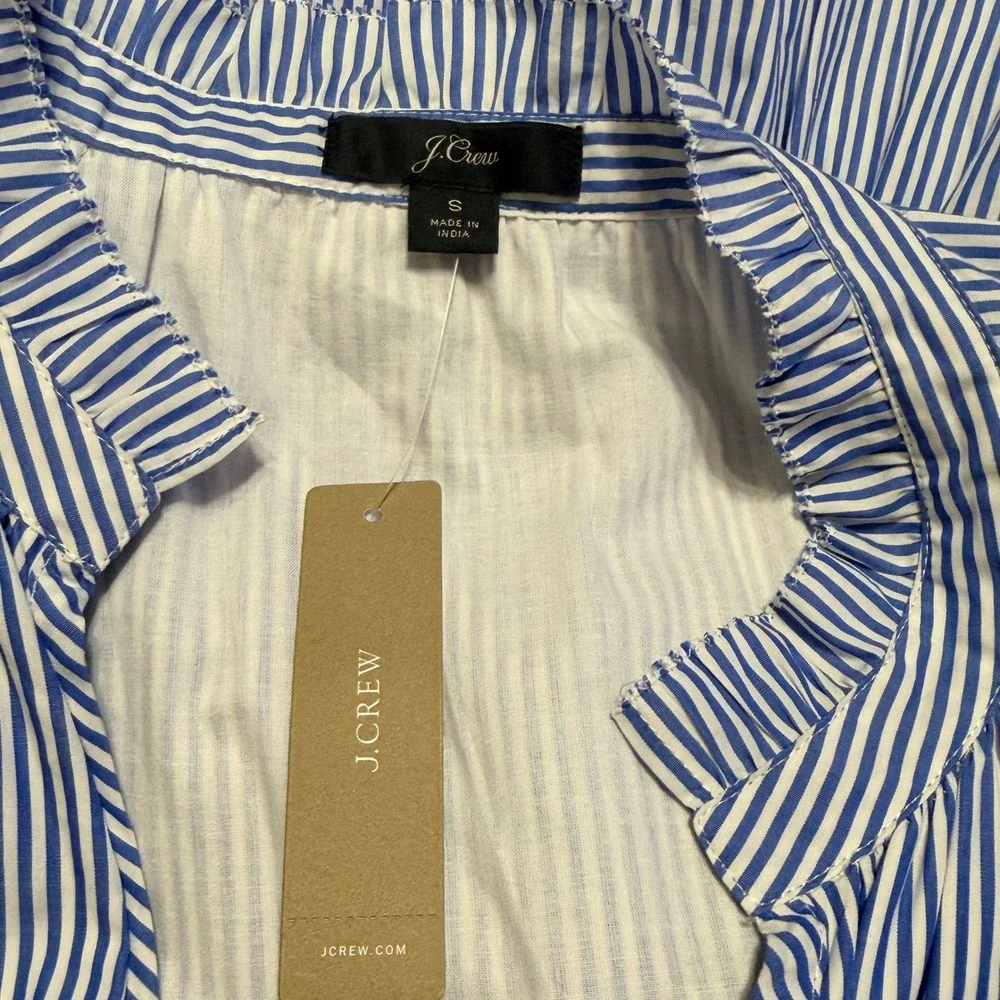 J. Crew blue white