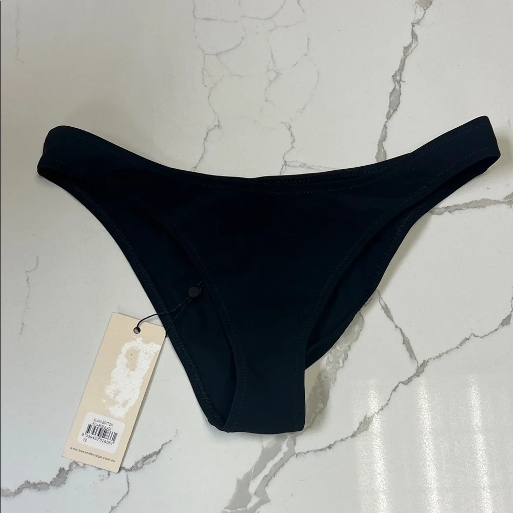 Free People x Bec + Bridge Aluna Bikini Bottom Black AUS 12 US 8 NWT