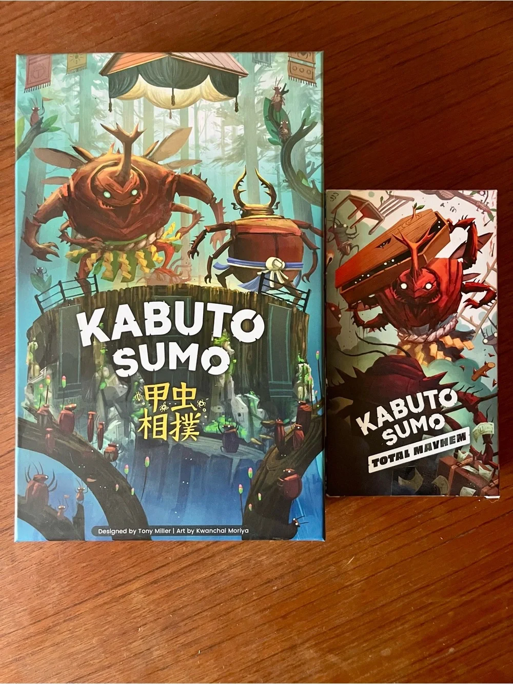 Kabuto Sumo Board Game + Total Mayhem Expansion
