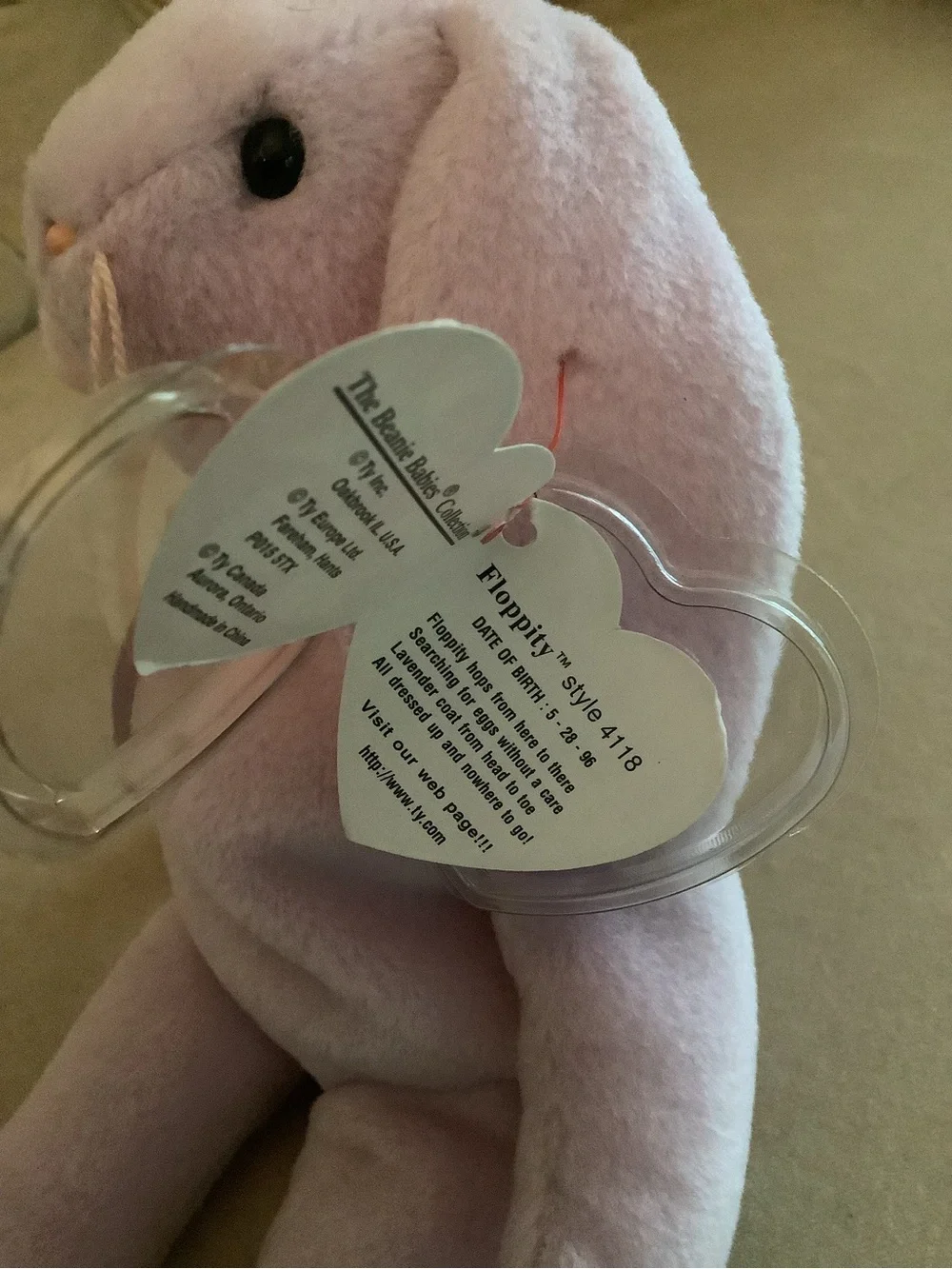 Ty lavender bunny