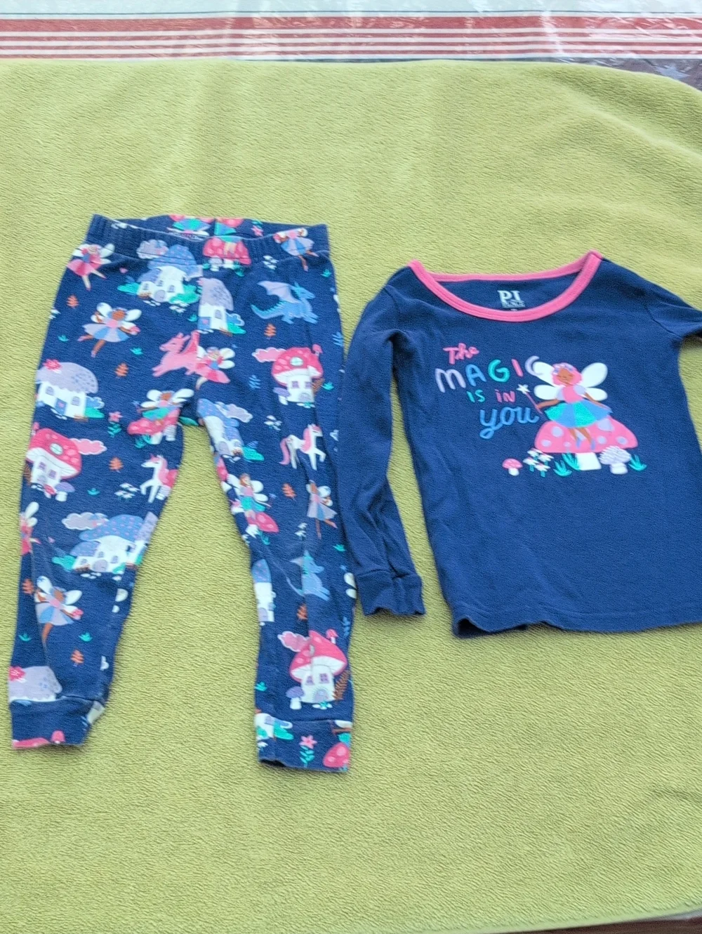 Girls Navy 'Magic Is In You' Fairy Pajama Set