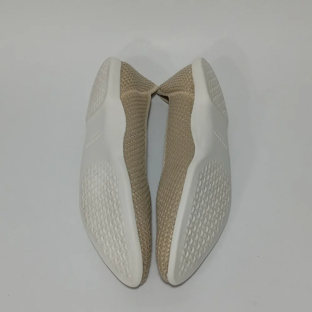 COLE HAAN Women's Springfeel Stitchlte Ballet Flats Skimmer Shoe Beige Size 5.5