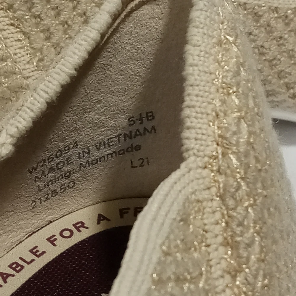 COLE HAAN Women's Springfeel Stitchlte Ballet Flats Skimmer Shoe Beige Size 5.5