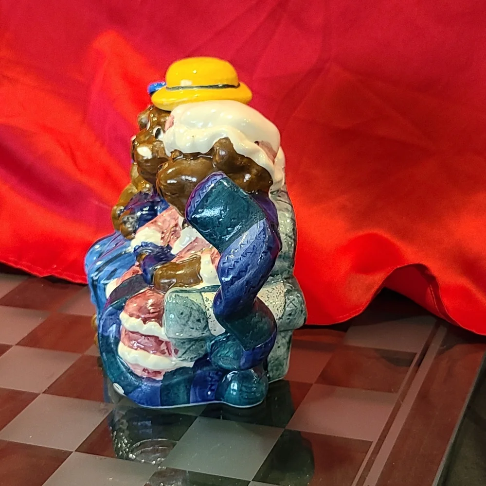 Glazed Ceramic Three Bears Teapot