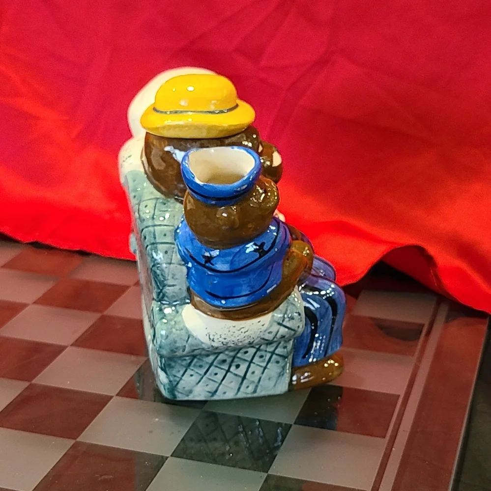 Glazed Ceramic Three Bears Teapot