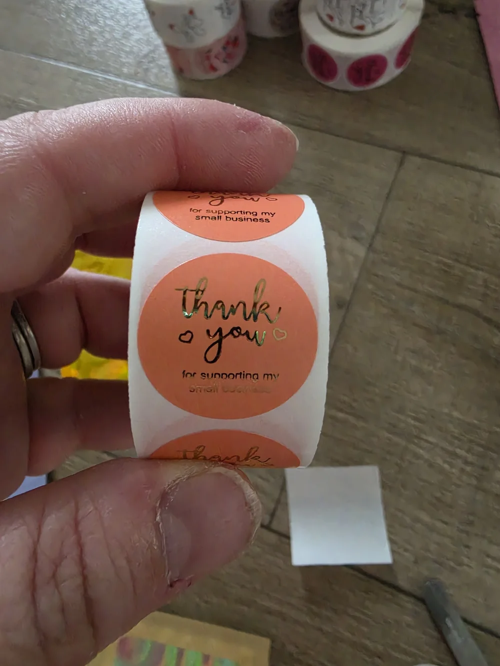 thank you bright pink