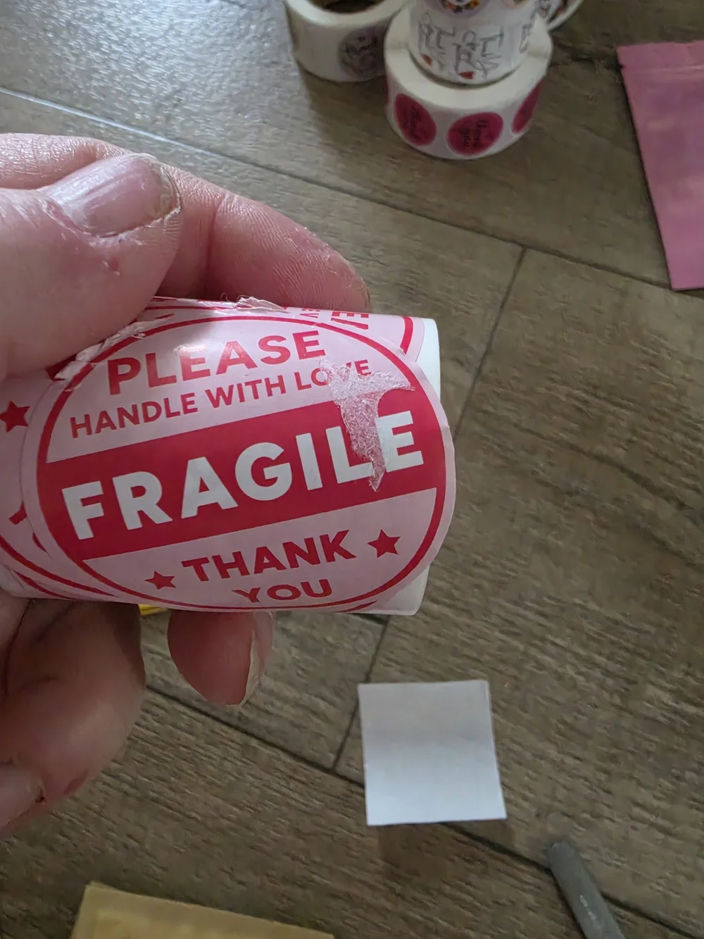 thank you bright pink