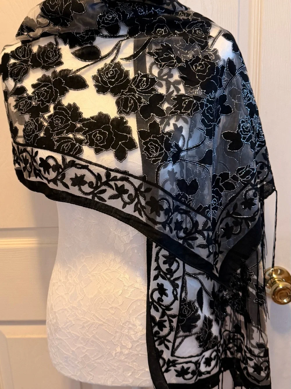 N/A sheer scarf