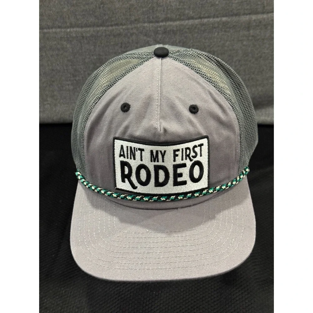 Good Southerner Trucker Cap Mens One Size Pink Gray Ain't My First Rodeo Dad Hat