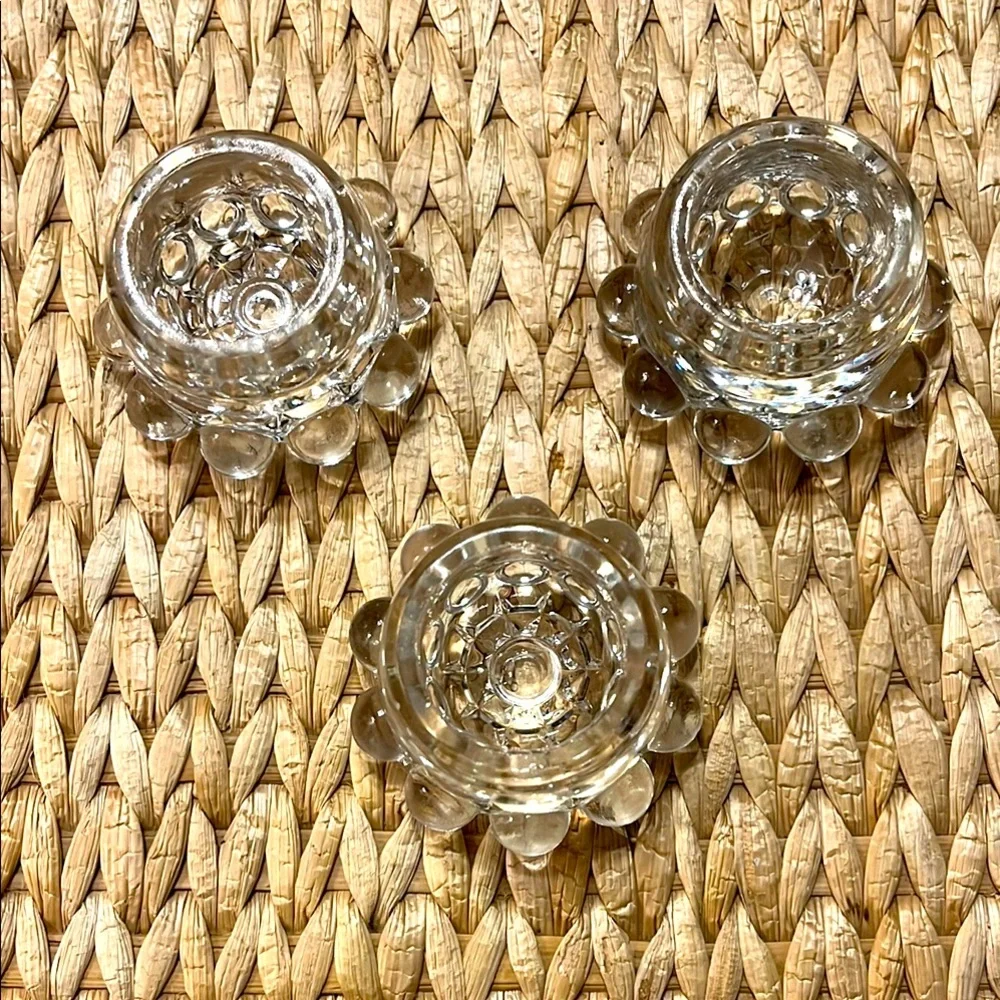 Candlewick Salt dips/ candle holder