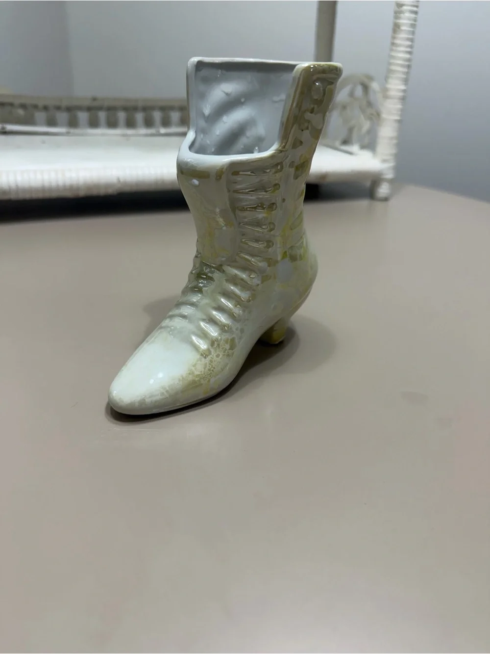 Vintage Classic Women's Victorian-Style Ankle Boot - Pale Green