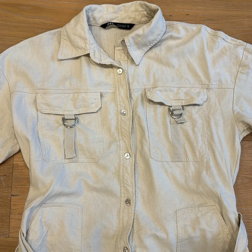 Zara belted linen