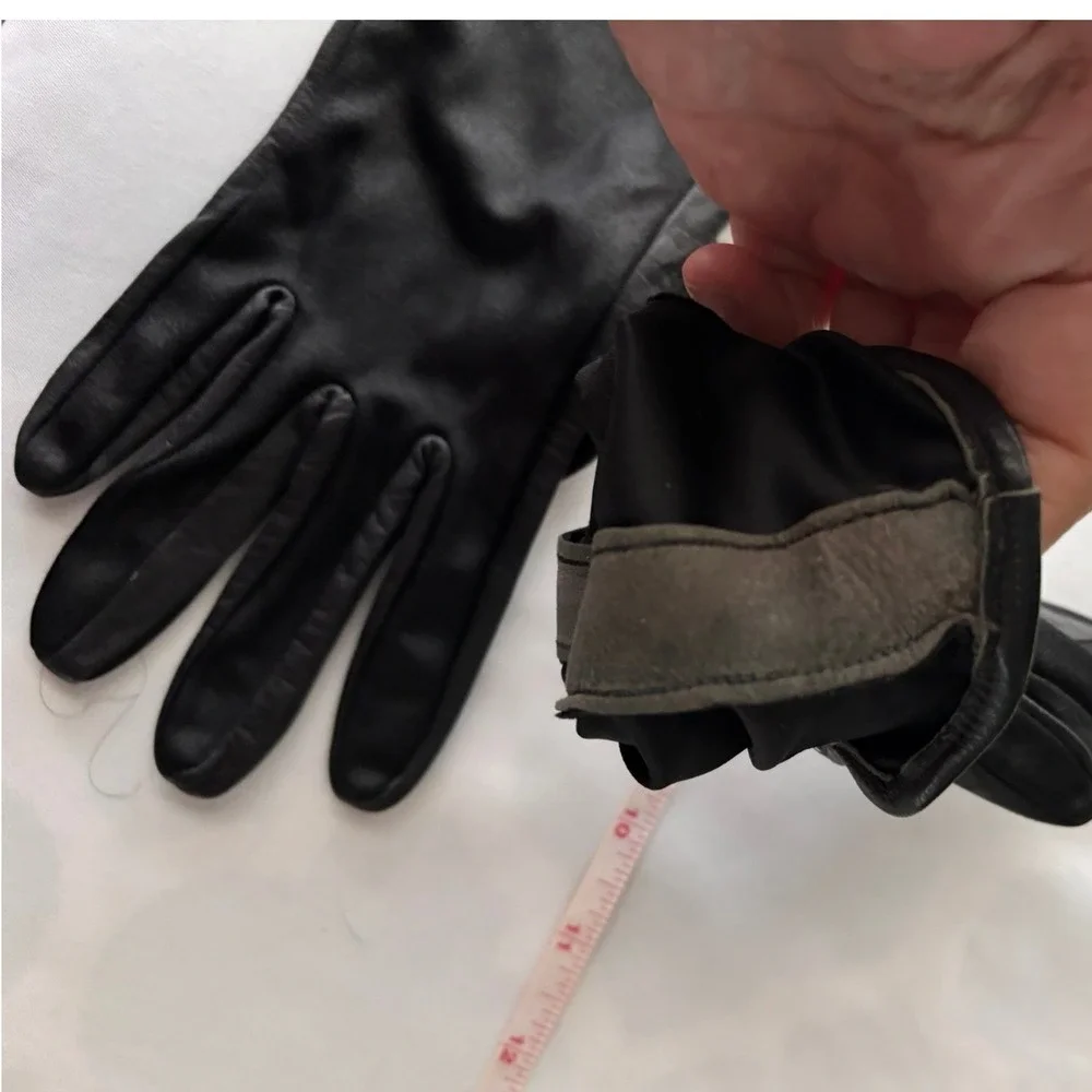 N/A black leather