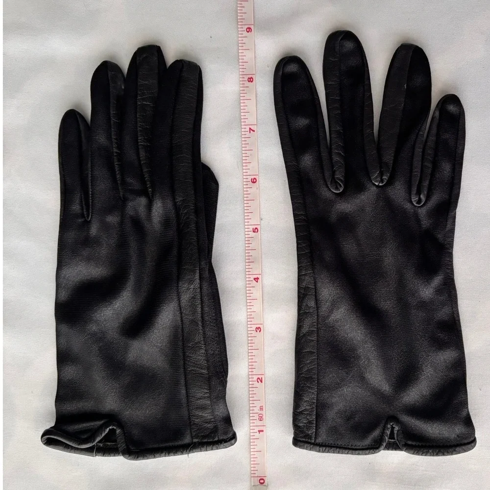 N/A black leather
