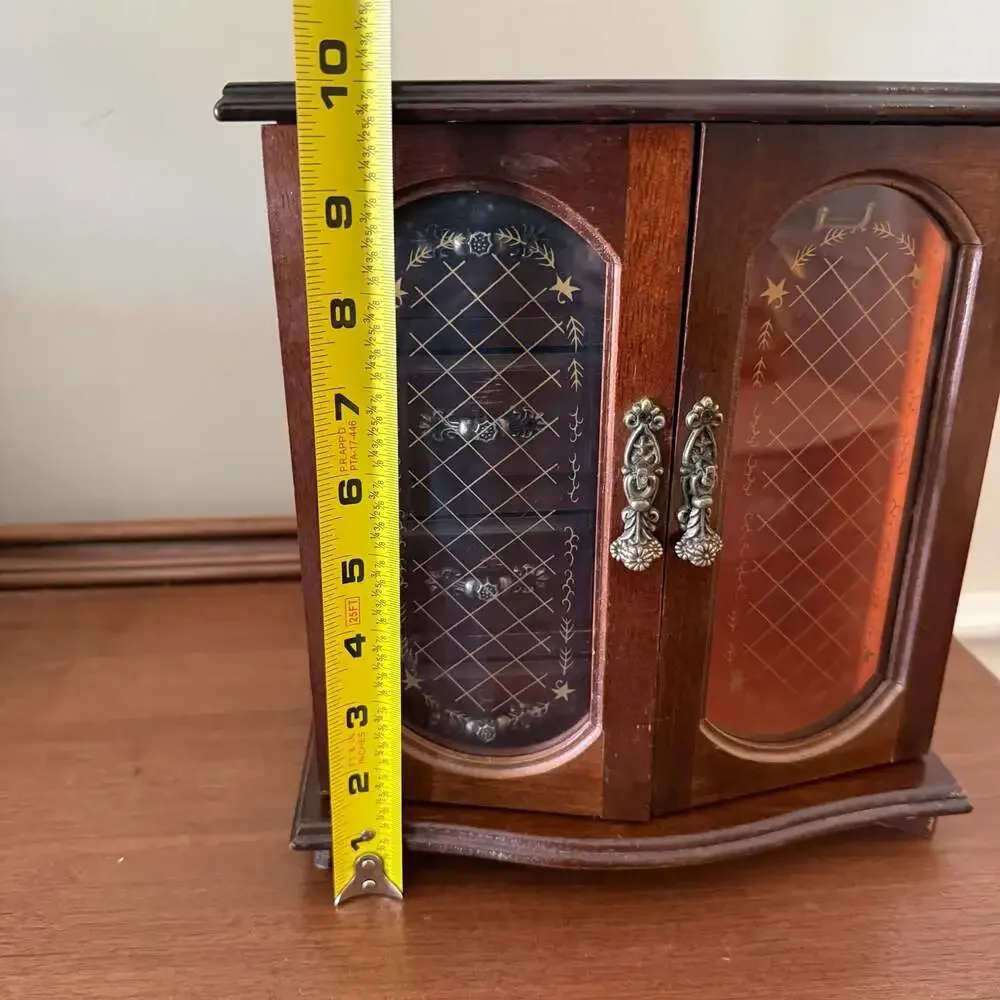 Vintage Wooden Jewelry Box/Cabinet