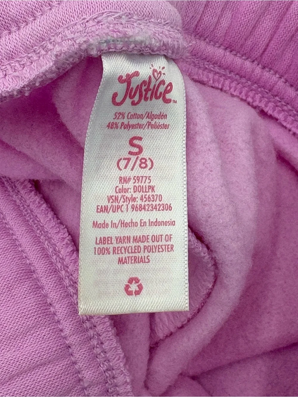 Justice girls fleece