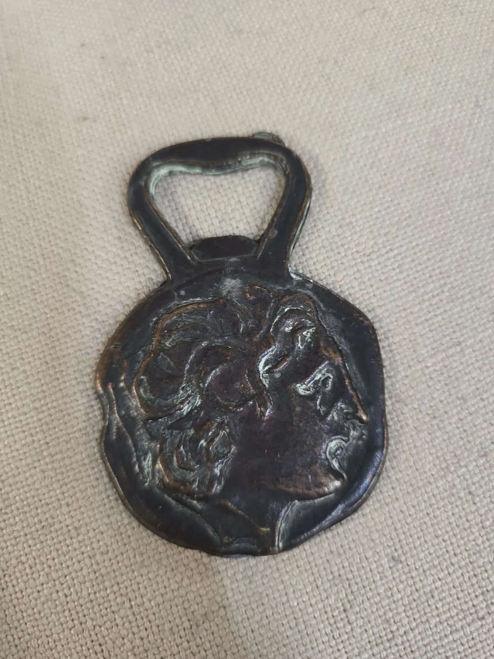 Antique-Style Bronze Tone Bottle Opener VINTAGE COPPER/Bronze Alexander Greek