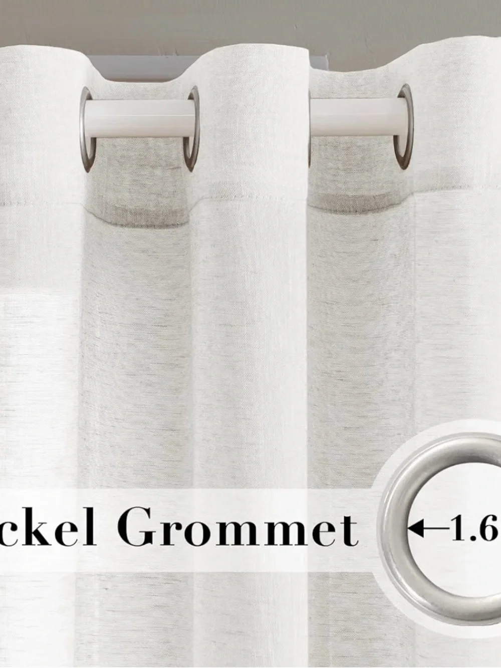 H.Versailtex white sheer