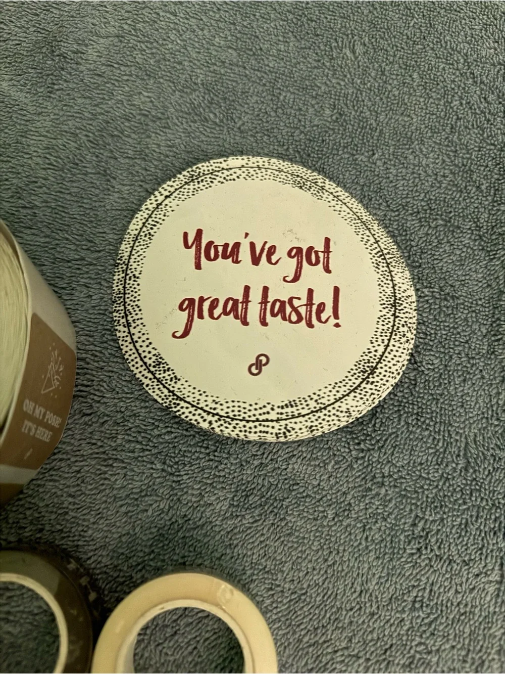Posh round sticker