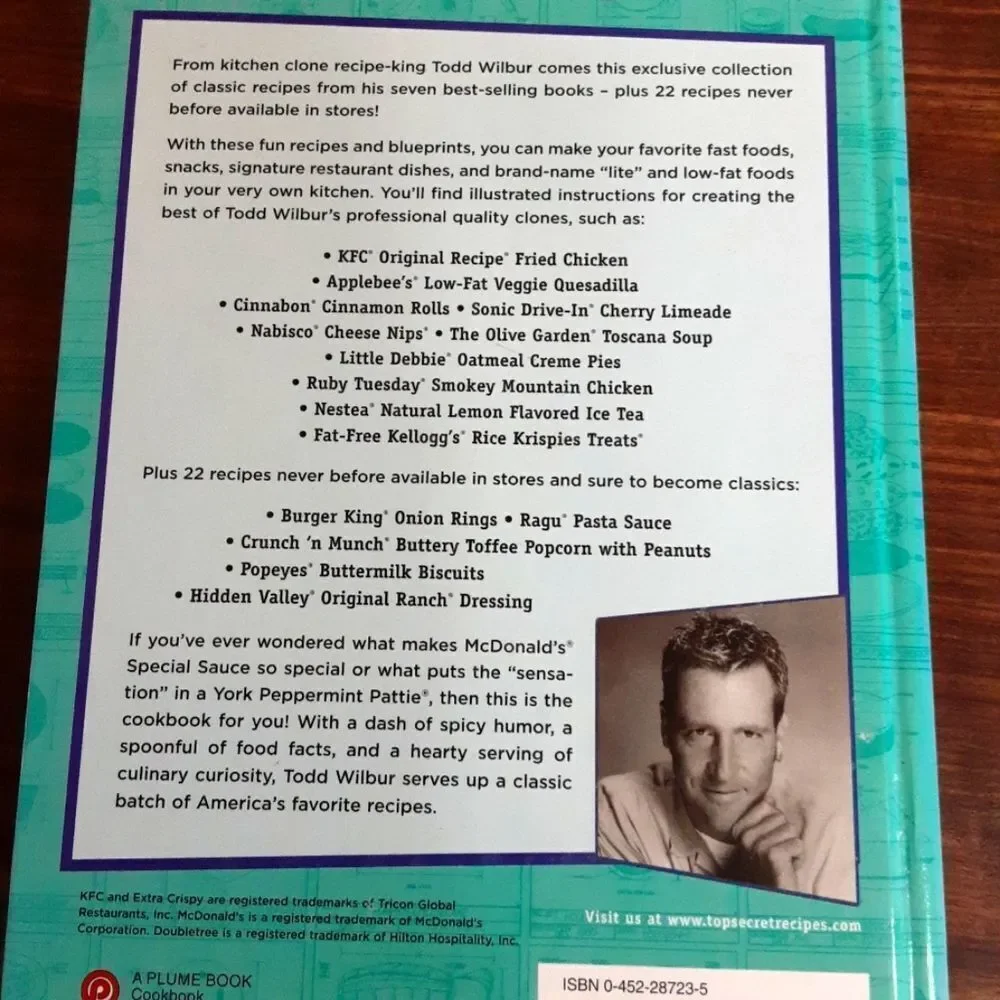 Todd Wilbur cookbook 2005