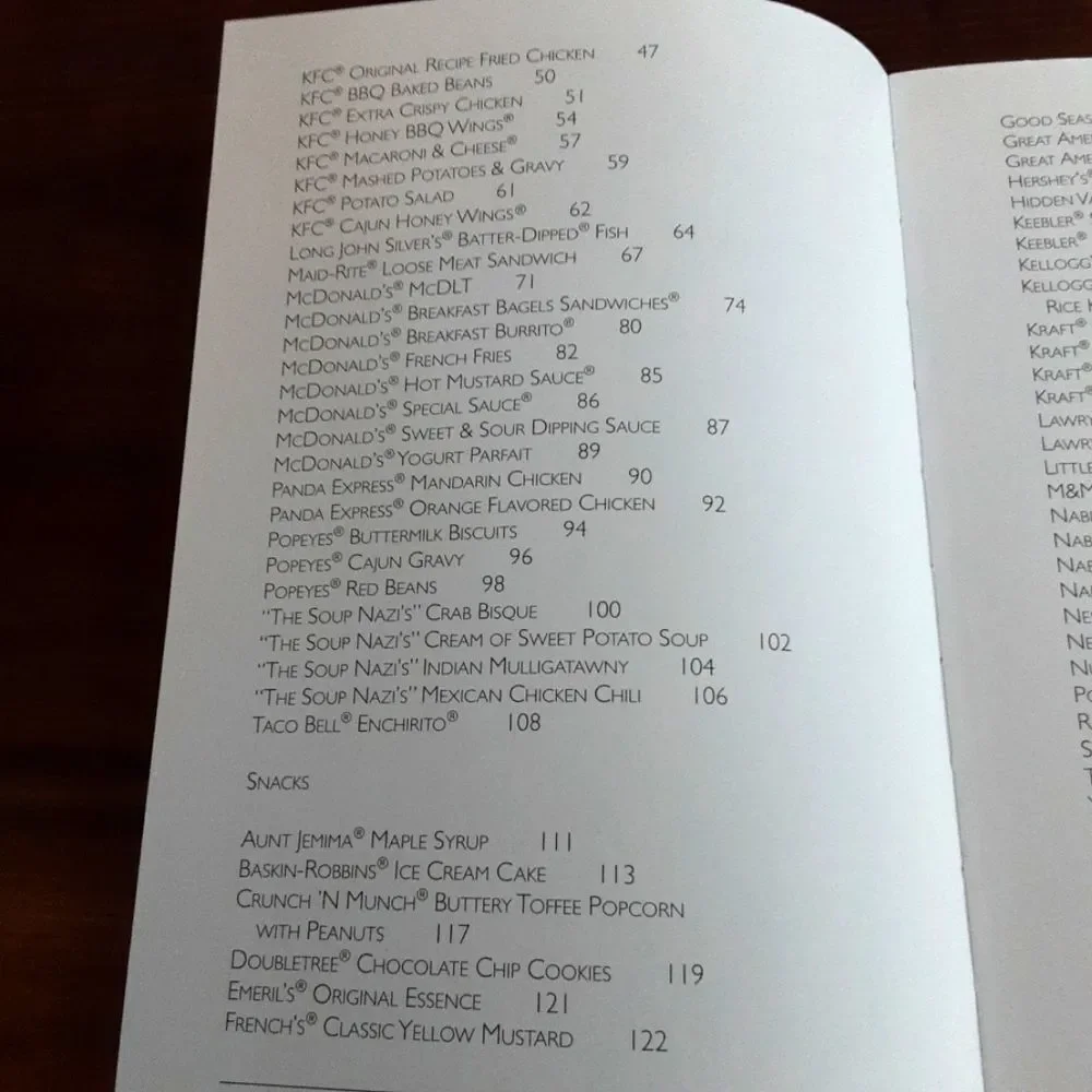 Todd Wilbur cookbook 2005