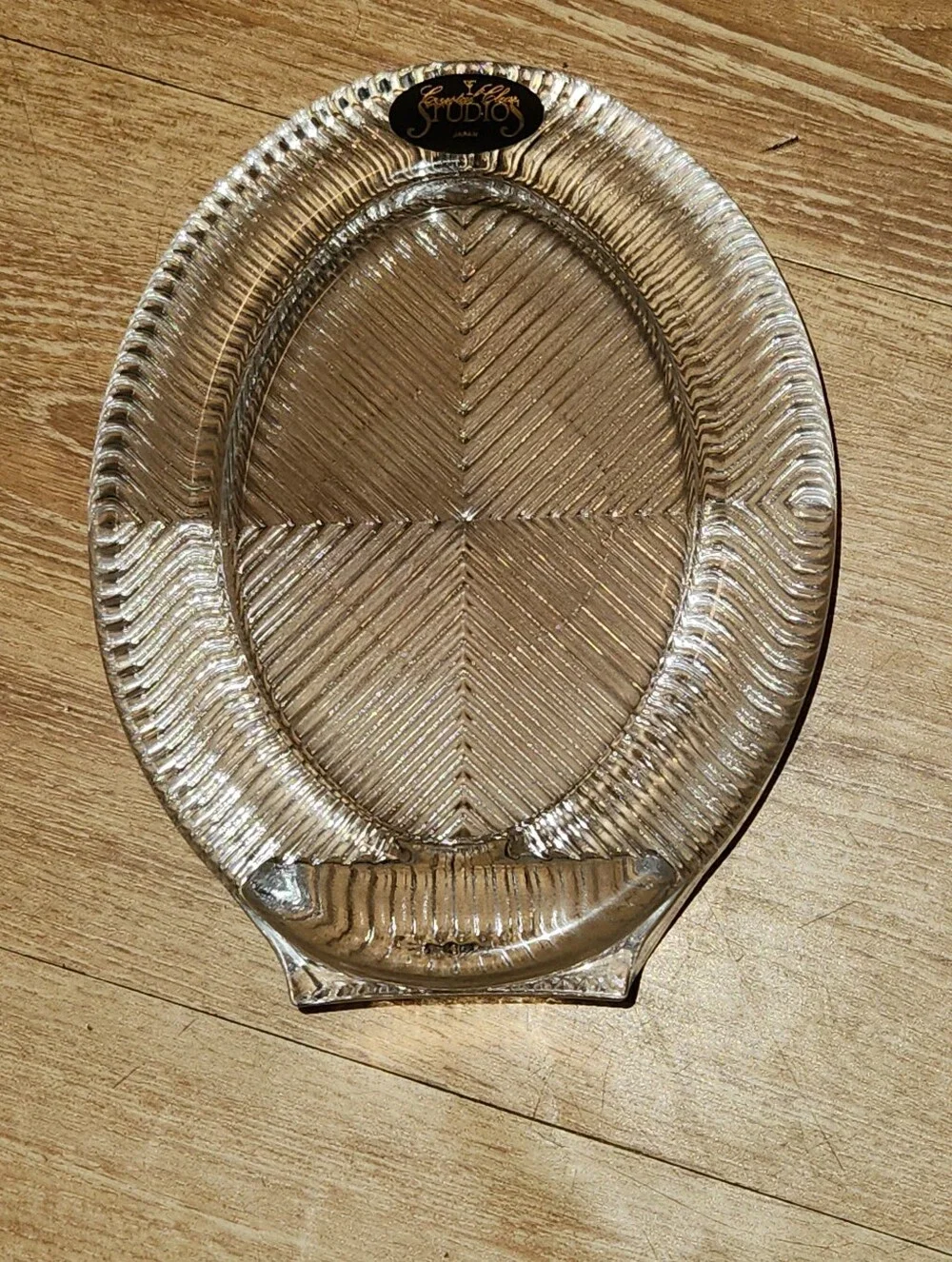 Crystal Clear Studio Crystal Glass Oval Picture Frame