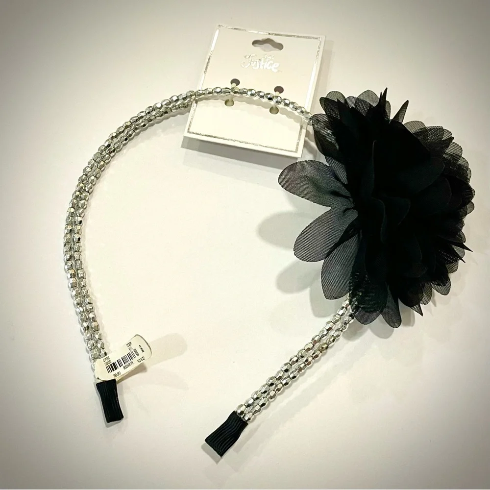 Justice black silver