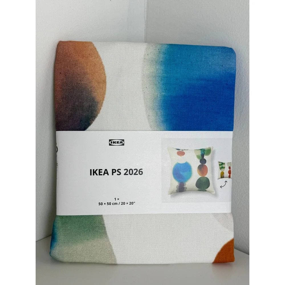IKEA PS 2026 Cushion Cover 20x20 White Multicolor 506.174.96 New