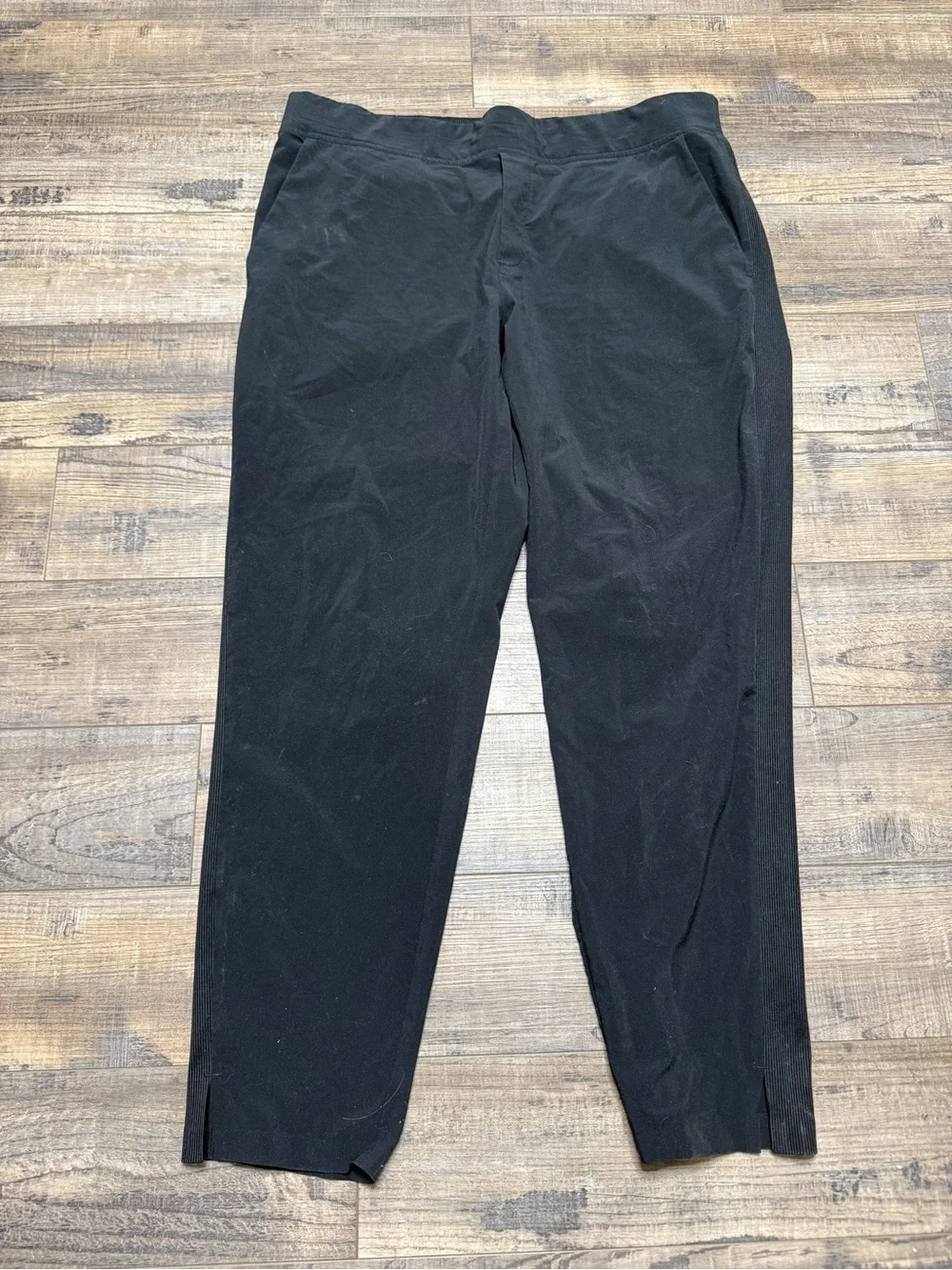 Athleta Brooklyn  Ankle Black Pants Pull-up Pant Women's Size 14