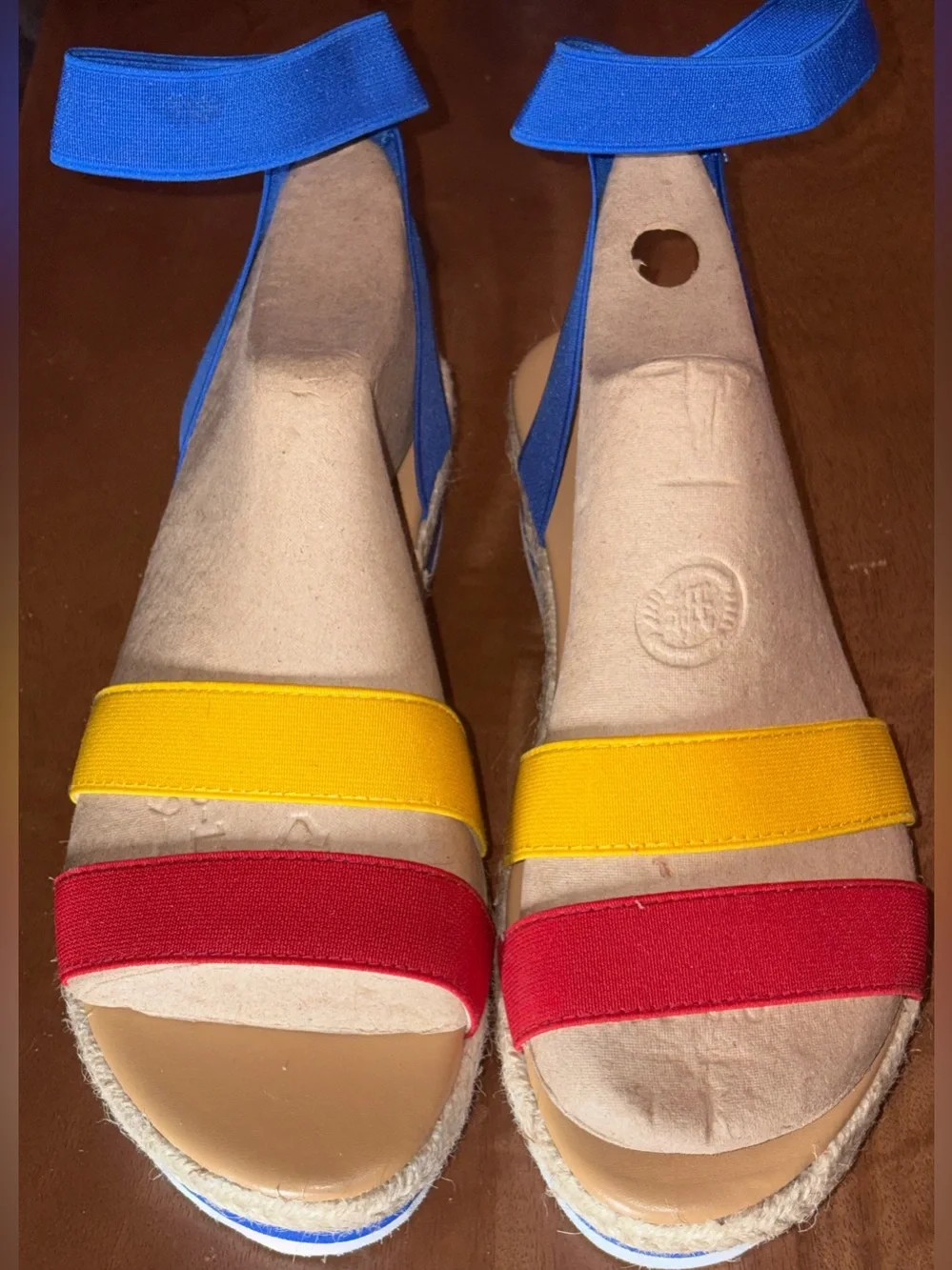 Source Unknown colorblock espadrille