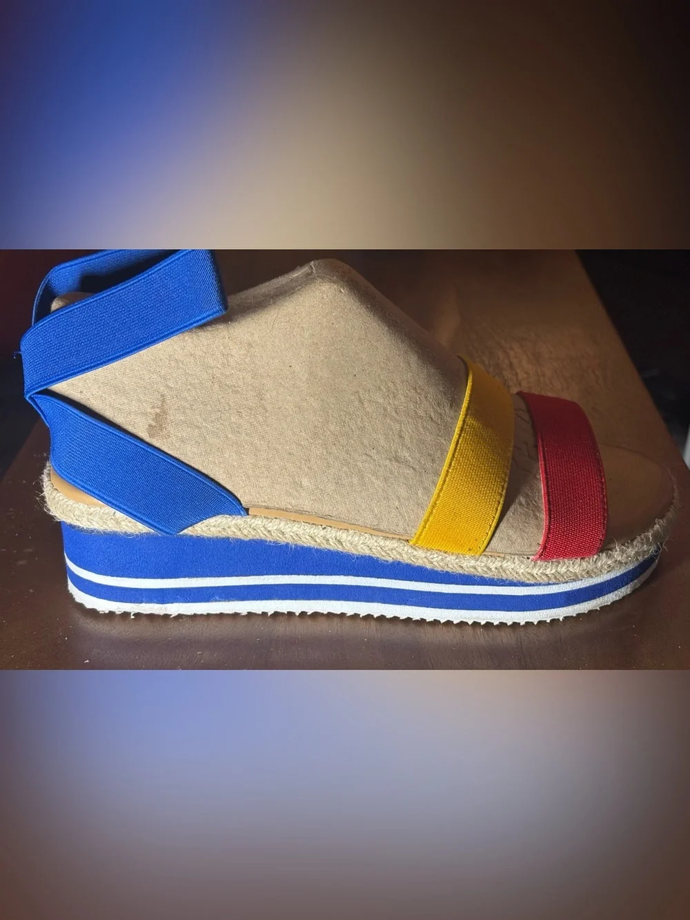 Source Unknown colorblock espadrille