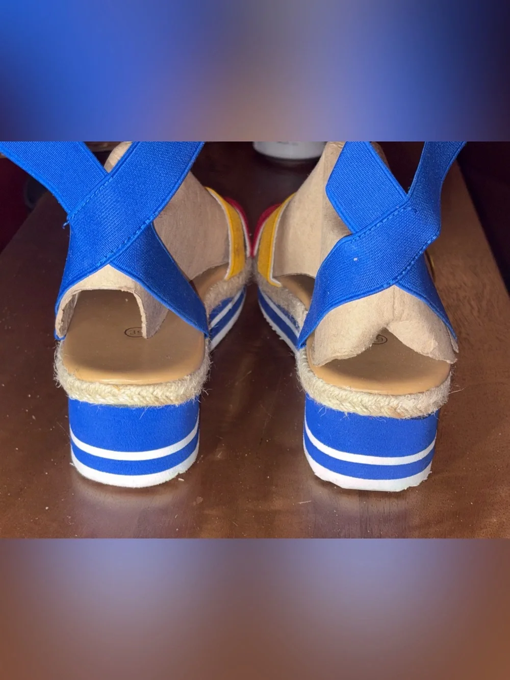 Source Unknown colorblock espadrille