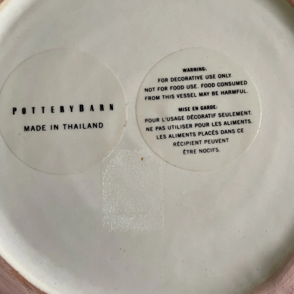 Pottery Barn new pottery
