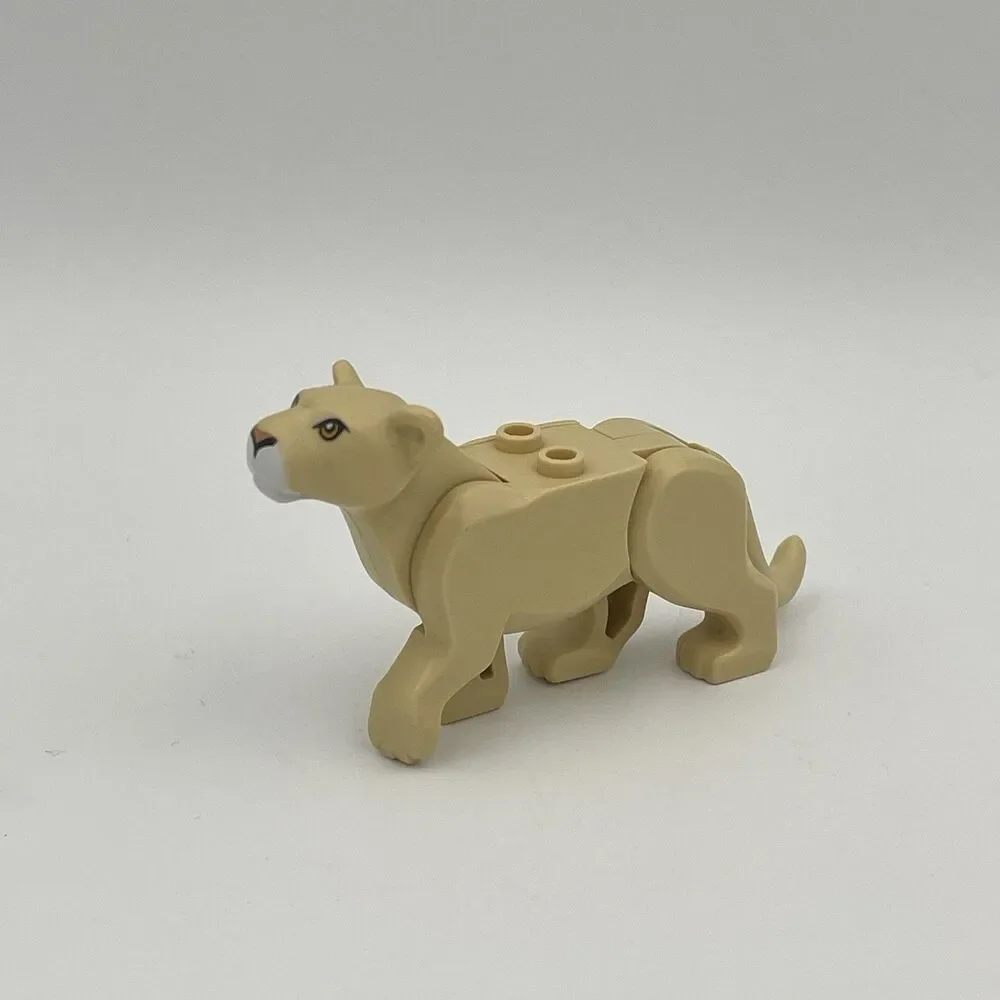 Lego Lioness Minifigure Large Cat Land Animal 60267 60307 Orange Eyes