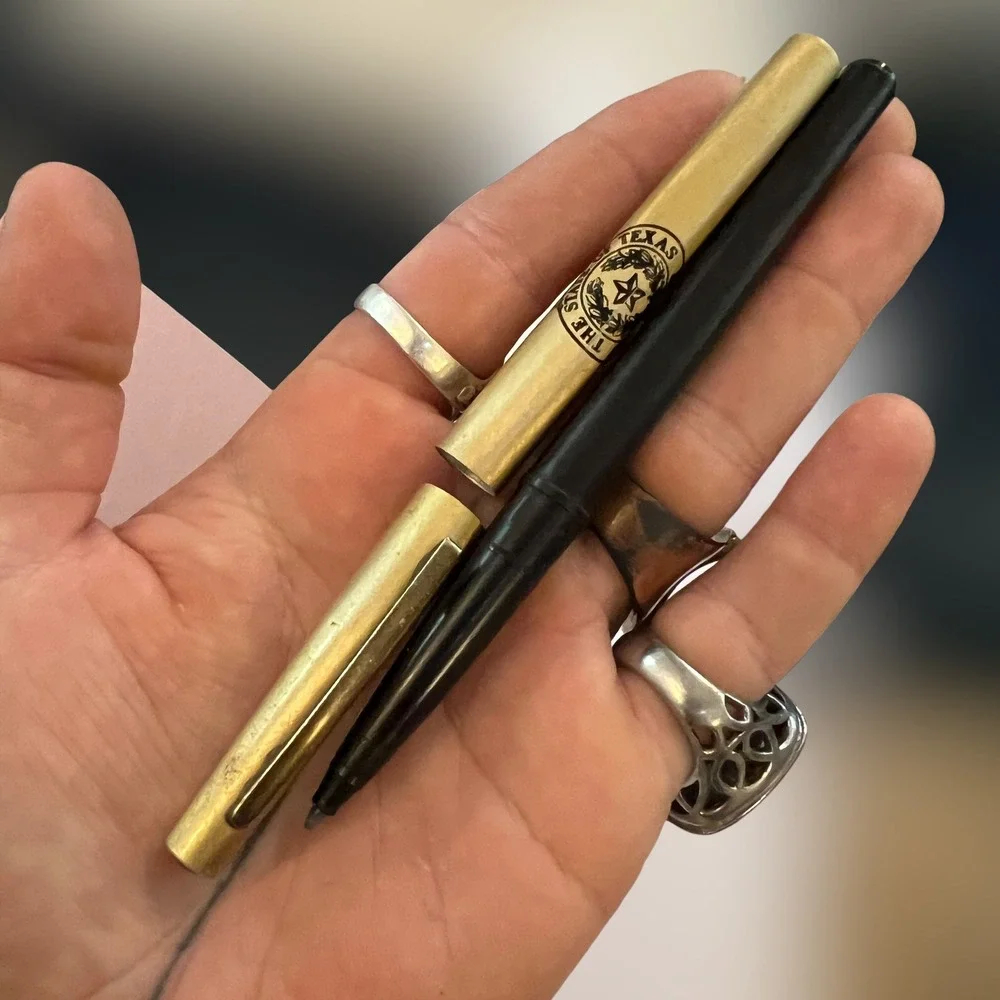 VTG Mark White Governor Texas‎ Pen State Seal Gold Tone Felt Pen Collectible USA