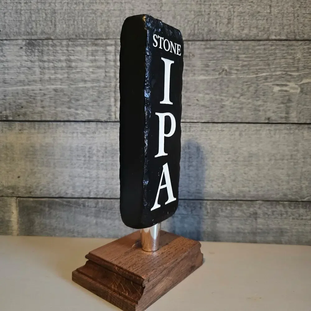 Stone Brewing Tap Handle – Stone IPA –‎ Black Textured Style – Craft Beer