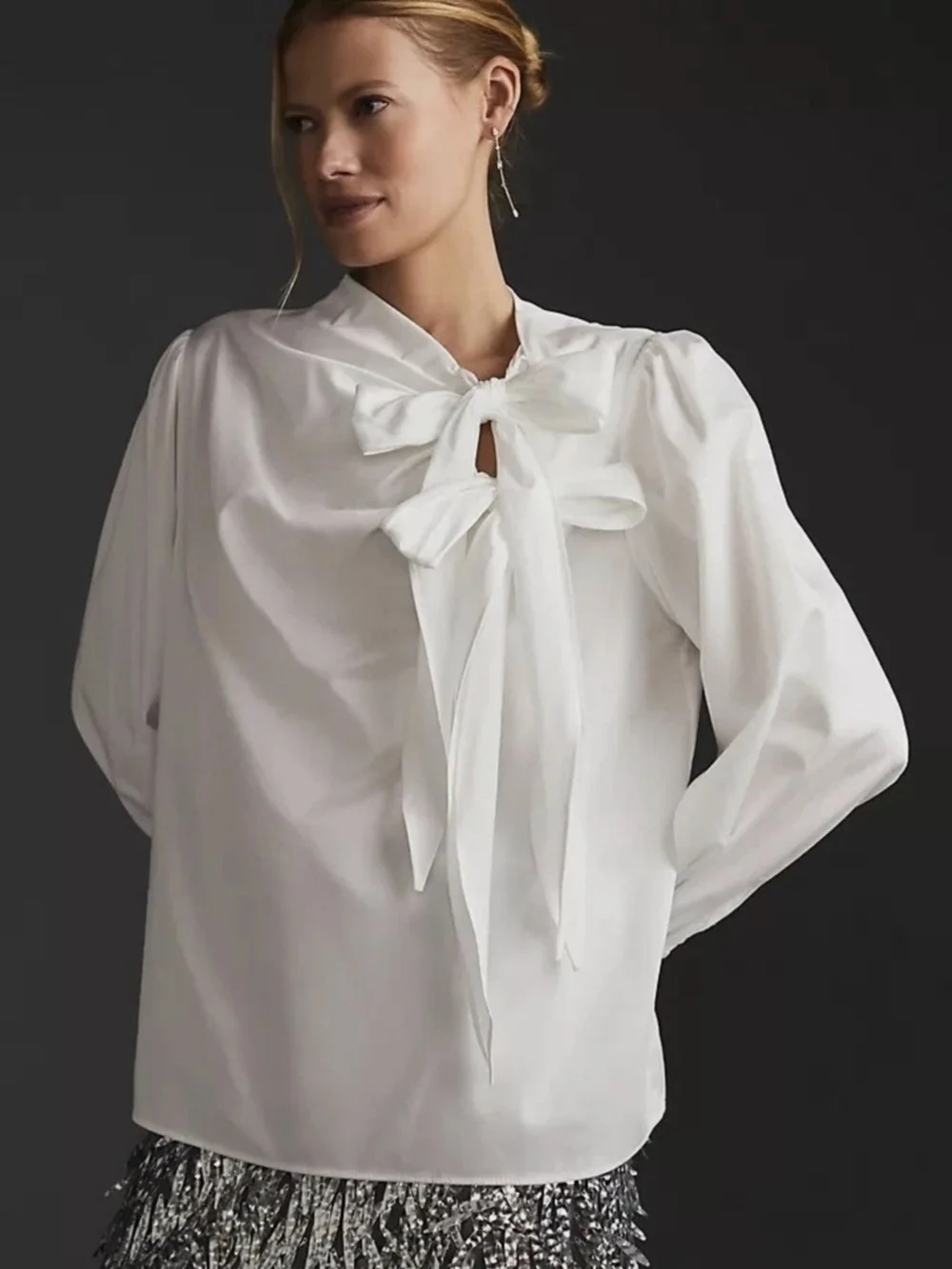 Anthropologie crisp white