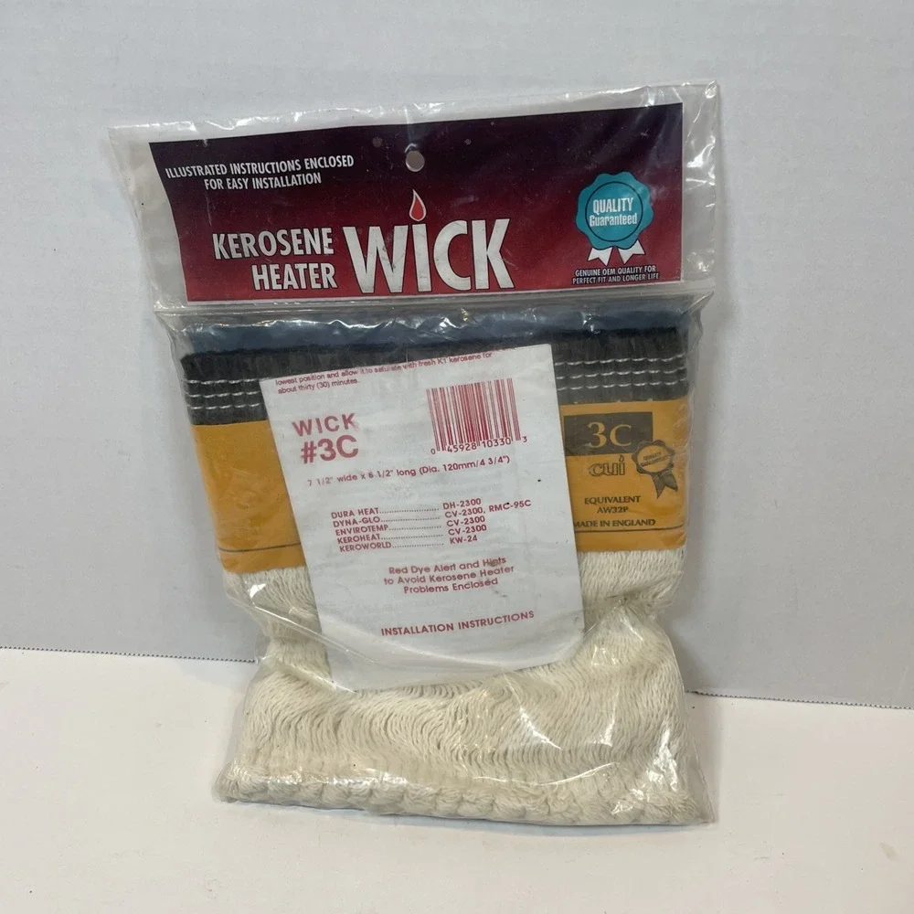 Kerosene Heater Wick‎ #3C Dura Heat Dyna Glo Enco Replacement Parts