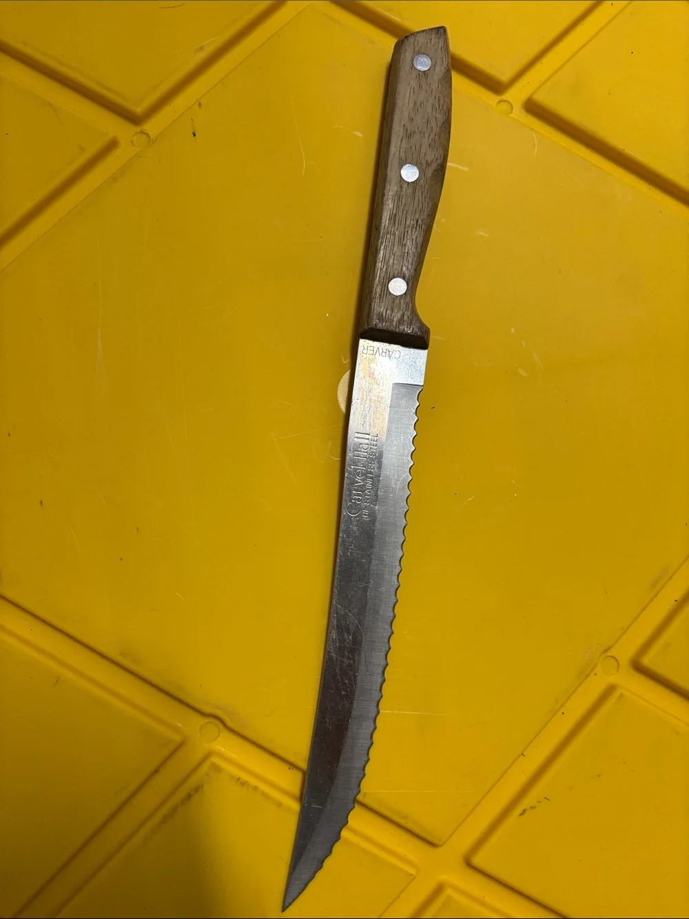 Carvel Hall Carver Serrated Knife Japan 13” SS