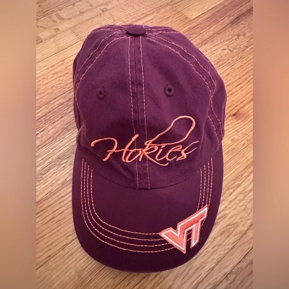 Virginia Tech Hokies fan cap hat collegiate headgear Adjustable