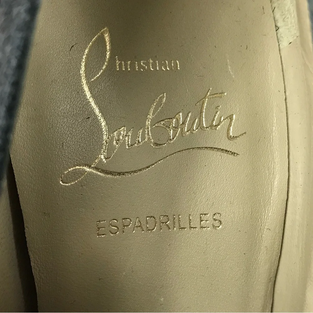 Christian Louboutin around espadrille day