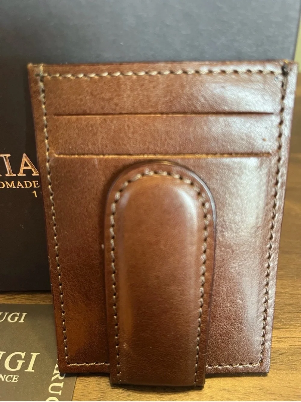 CHIARUGI brown leather