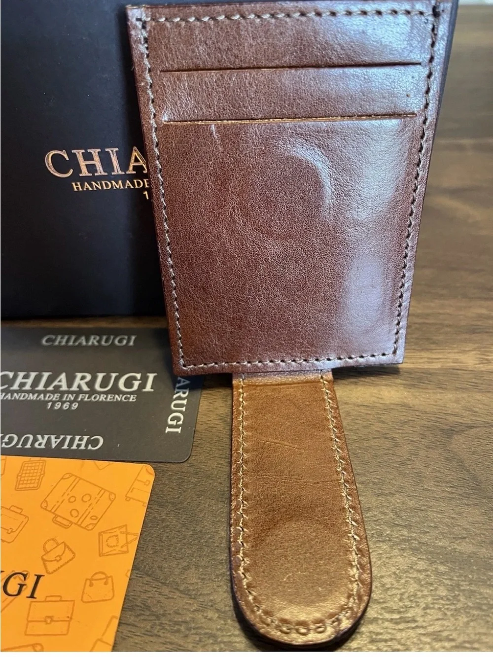 CHIARUGI brown leather