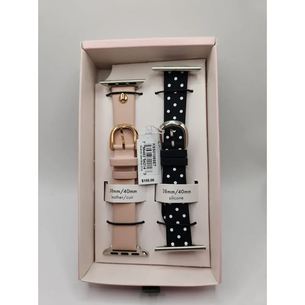 Kate Spade Apple Watch Band Set Leather Polka Dot - Apple 38mm and 40mm