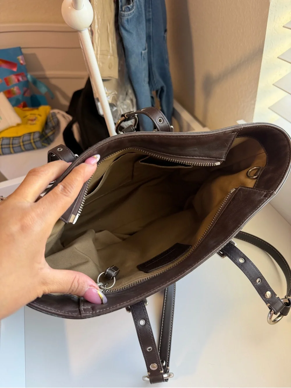 Coach dark brown