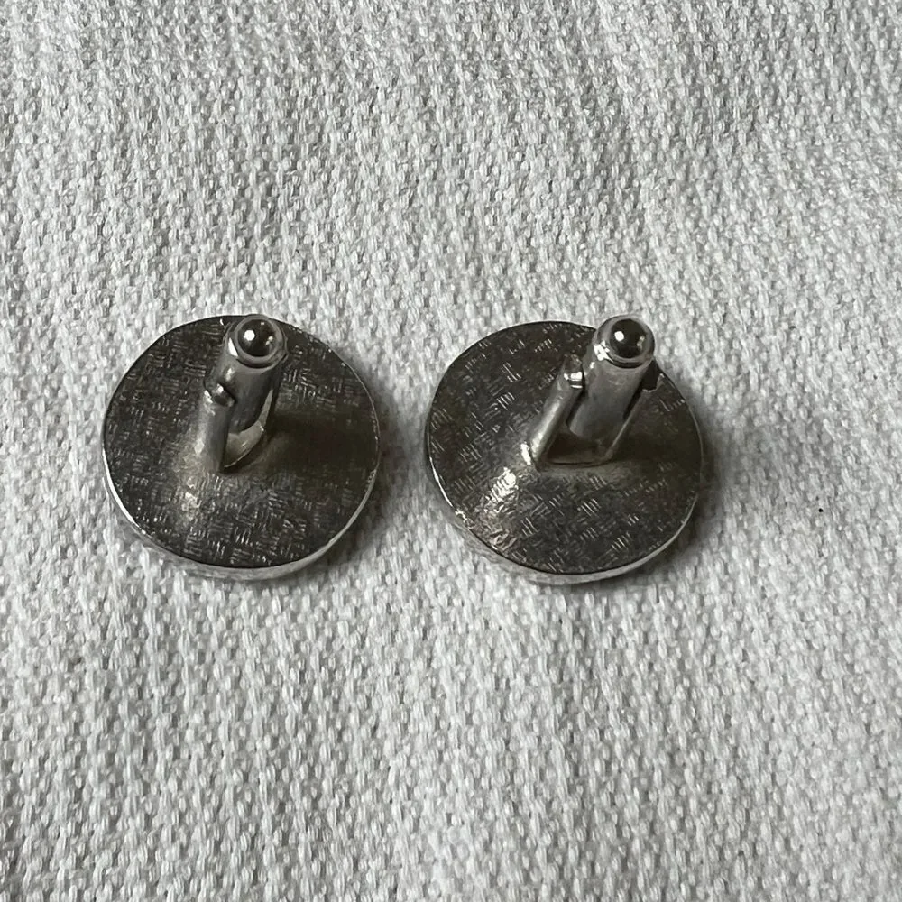 1960's-70's Unsigned UNISEX Silver Tone UNICORN CUFF LINKS
