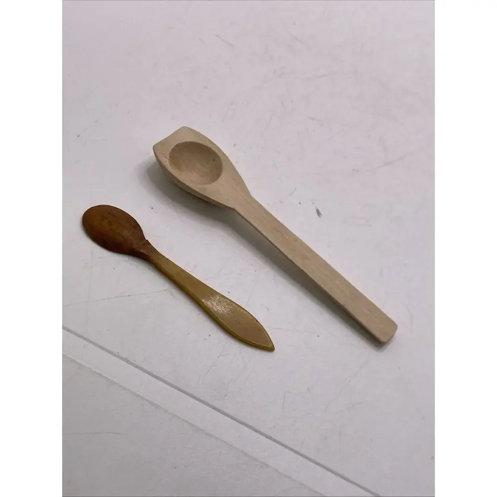 Antique Mini Wooden Spoons